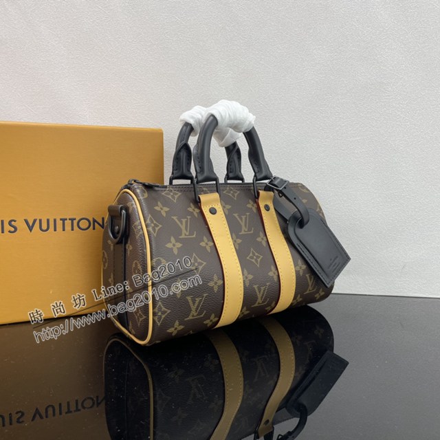 Lv路易威登2023專櫃新款Keepall Bandoulière25手袋 LV老花男士單肩斜挎女包 M46687 ydh5112